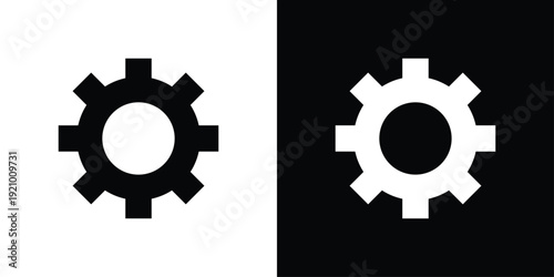Gear Icon Sheet Black And White