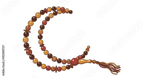 Tibetan Buddhist Prayer Beads Mala Necklace.