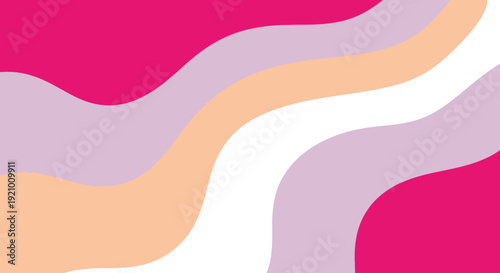 Vibrant abstract wave pattern celebrating the spirit of International Women’s Day with flowing colors of pink, purple, and peach representing unity and empowerment