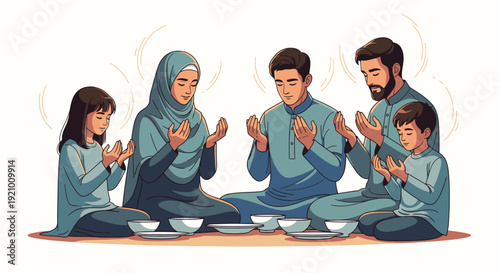 Family Praying Together in Harmony 2.