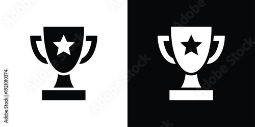 Trophy Icon Sheet Black And White