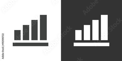 Growth Chart icon. Solid glyph series icon
