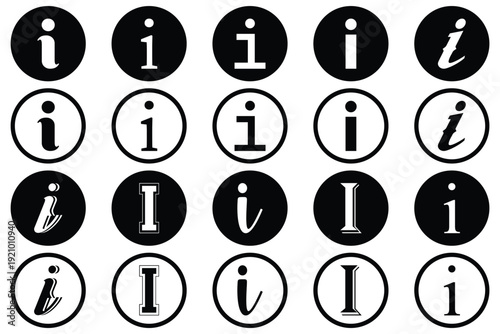 Information icon set for help and support interfaces. Help Logo. Info simple set vector icon. eps 10