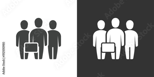 Teamwork & Collaboration icon. Solid glyph series icon