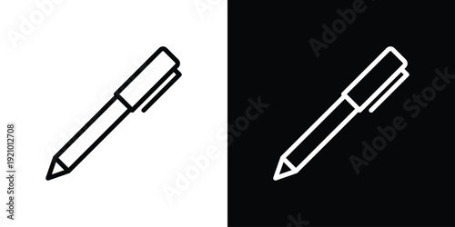 Pen Icon Sheet Black And White