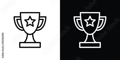 Trophy Icon Sheet Black And White