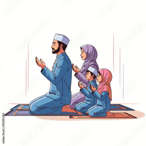 Family Praying Together in Harmony 1.