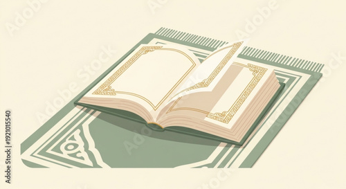 Open book on stack of money bills symbolizing education and wealth management