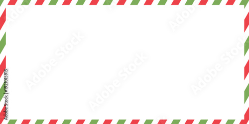 candy cane frames. Christmas and New Year candy frame. Holiday xmas border.  isolated on white background. Vector illustration.