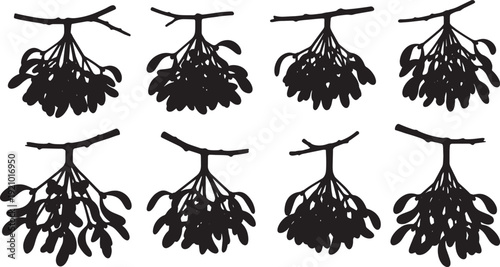 Mistletoe Bunch Elements for Tree Canopies