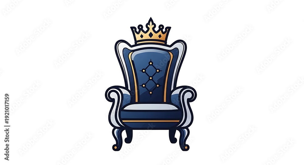Fototapeta premium Royal throne illustration