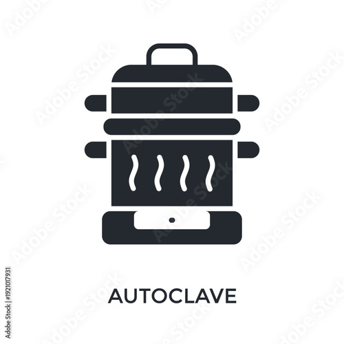 Autoclave Icon Glyph Style. Vector Illustration For Graphic Design
