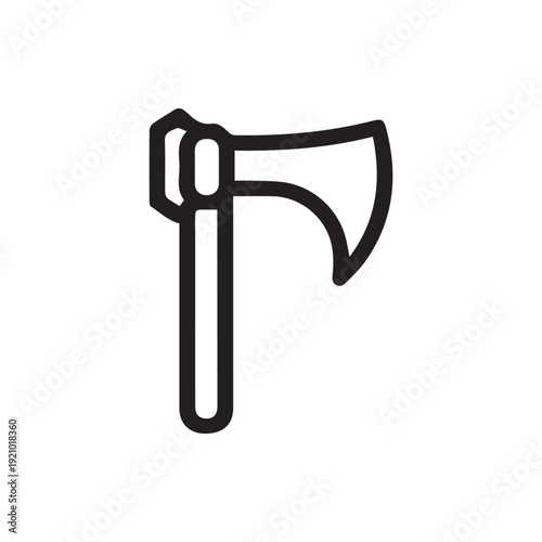 Minimalist Axe Symbol For Web Design And User Interface Projects