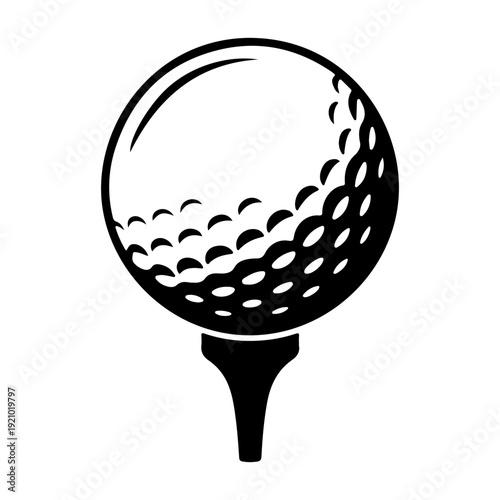 Golf ball icon vector