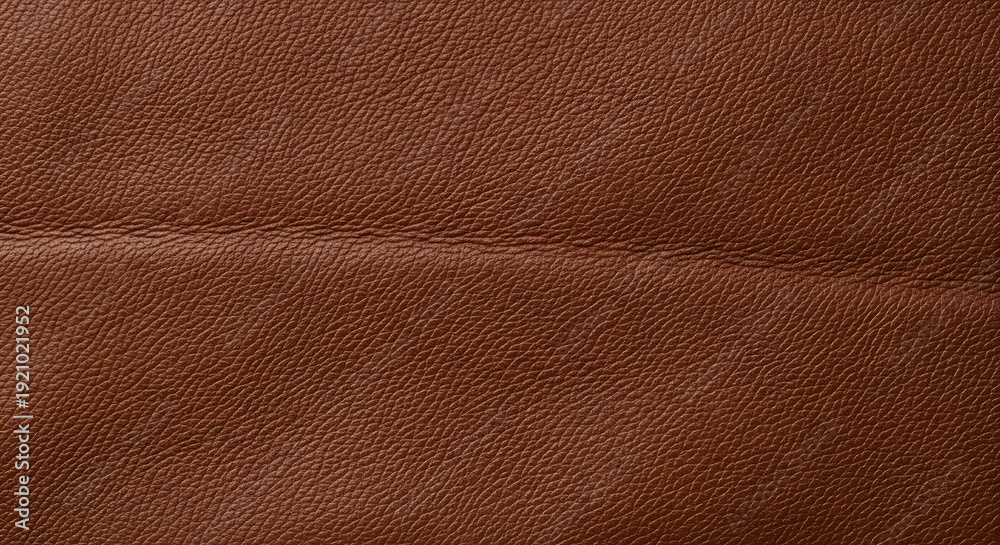 Fototapeta premium Cream and brown leather texture macro background with natural grain detail, soft premium material surface, elegant minimal aesthetic backdrop with realistic leather texture