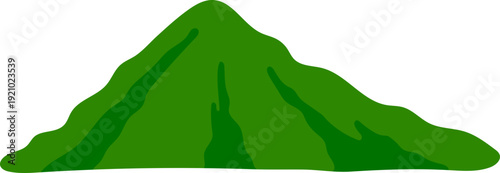 Sloped Green Mountain Landscape