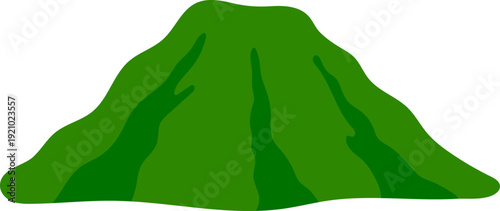 Wide Green Hill Clipart