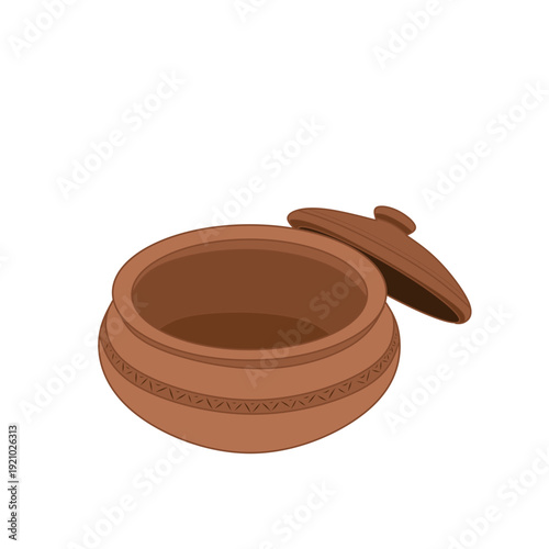 The Indian Handi Matka is a traditional clay pot perfect for cooking flavorful dishes like Ciri and Biryani. Made from natural clay, it retains heat evenly and enhances the aroma and