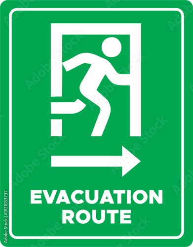 Evacuation route Signages precautions posters vinyl stikers any type of design & sizes