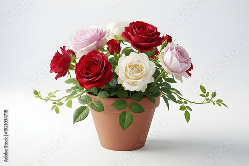 bouquet of roses in vase