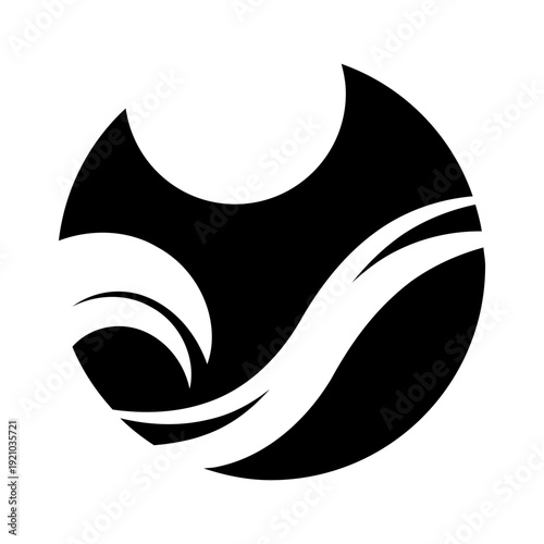 minimalist sea illustration design