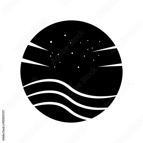 minimalist sea illustration design