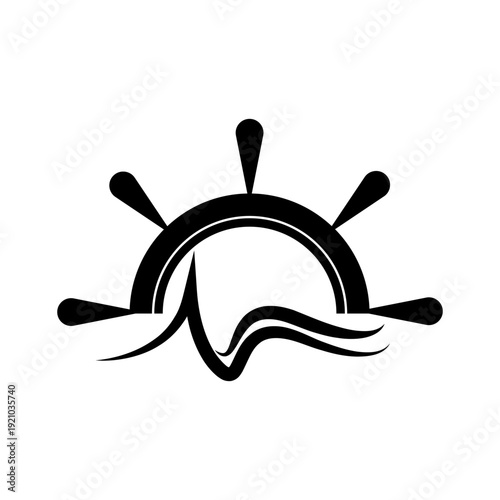 minimalist sea illustration design