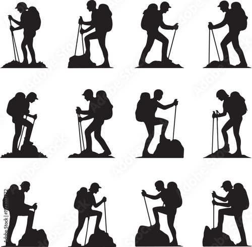 Backpacker Silhouettes