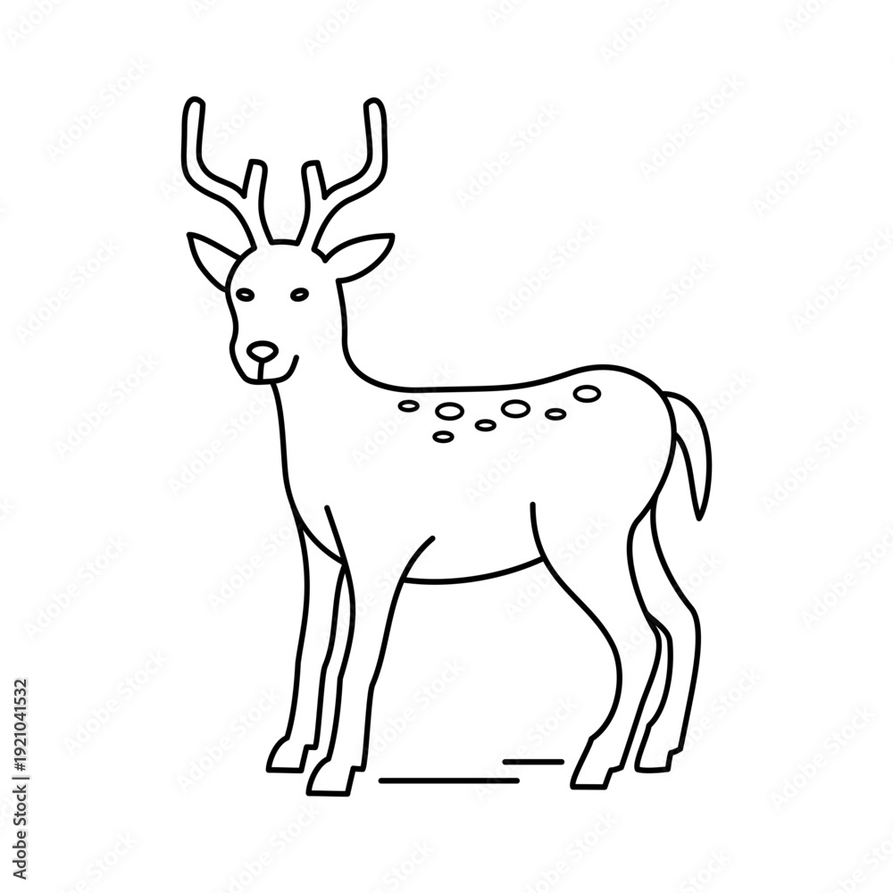 Fototapeta premium Deer Icon