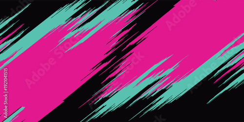 PrintCar sticker wrap banner abstract sporty lines pink blue greenish grunge color combination brush storm thunder modern pattern racing motorsport.