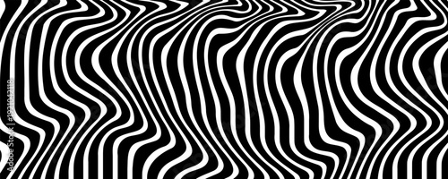 Swirl hypnotic black and white spiral. Monochrome abstract background. Vector flat geometric illustration.Template design for banner, website, template, leaflet, brochure, poster.