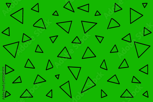 Green geometric triangle pattern background with bold flat shapes. Modern abstract surface illustration texture suitable for textile, wallpaper, packaging, and creative design. Free Download Green geometric triangle pattern background with bold flat shapes. Modern abstract surface illustration texture suitable for textile, wallpaper, packaging, and creative design. - GFXLoad