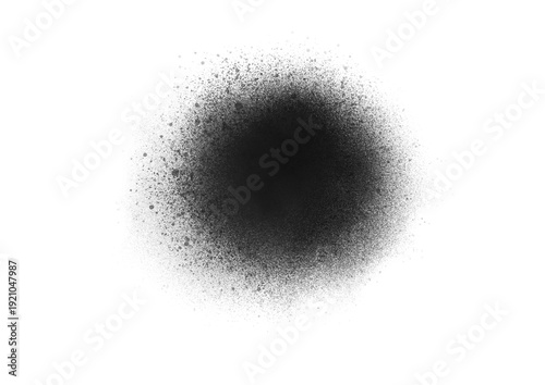 Dark smoke cloud spreading rapidly in air