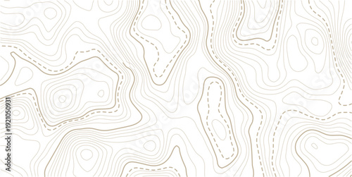 Topographic gold luxury map background. Geographic abstract pattern. The topo contour or wallpaper.topographic wavy pattern design.paper texture Imitation of a geographical map shades.