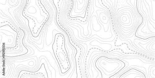 Abstract pattern with lines seamless pattern and topography. Modern design with White background with topographic wavy pattern design.seamless cartography ware frame area contour topo grid map.