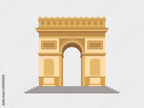 Triumphal Arch Monument Architecture Landmark Paris France European Capital City Iconic Structure Famous Landmark Travel Destination Parisian Landmark Cultural Heritage Monument Entrance Grand Gate Ar