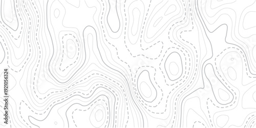 Paper counter map. vector hiking landscape geometric grid topo map texture background. Topography wave line grid map. white wave line geography landscape Topo contour map on white background. 