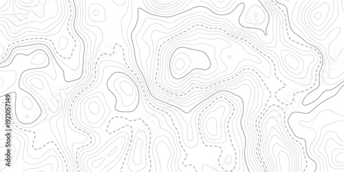 Paper counter map. vector hiking landscape geometric grid topo map texture background. Topography wave line grid map. white wave line geography landscape Topo contour map on white background. 