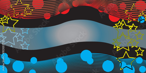 background Concept for independence, veterans, labor, memorial day and other events, Vector illustration Design