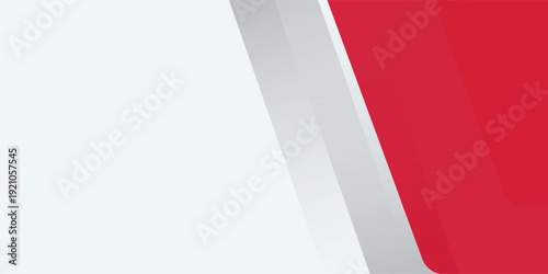 red and white banner background with diagonal stripes eps10