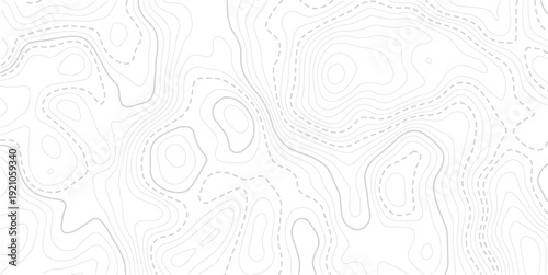 Paper counter map. vector hiking landscape geometric grid topo map texture background. Topography wave line grid map. white wave line geography landscape Topo contour map on white background. 