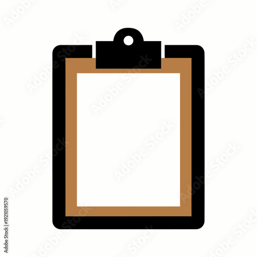 A Simple Clipboard Icon with a Clean and Functional Design