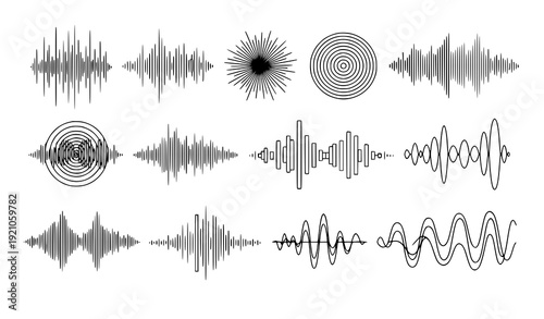 Isolated Sound Vibration Waveform Vector Set with Equalizer and Broadcast Lines