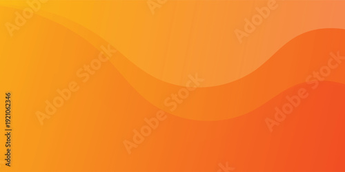 Abstract orange and yellow wavy gradient background with elegant flowing curves eps10