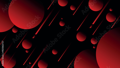 Abstract background with modern and futuristic decoration of random circle shapes. Luxurious and elegant geometric design for cover, banner, brochure, certificate, and website. EPS. 4