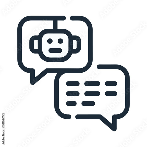 chatbot ai robot chat icon conversation symbol