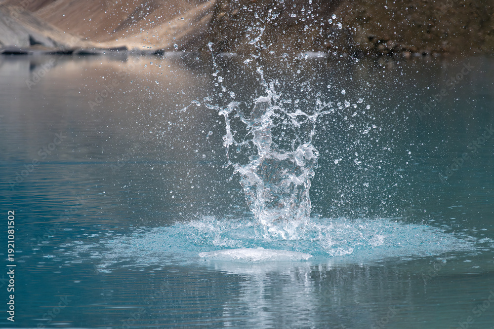 Fototapeta premium water splash. splashing in the lake