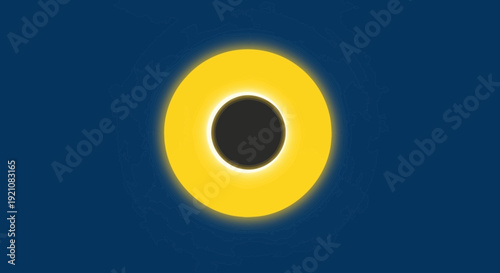 Solar Eclipse: Sun's Corona Glows Behind Moon Against Deep Blue Sky