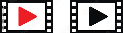 Movie Player Film Frame Play Symbol Illustration