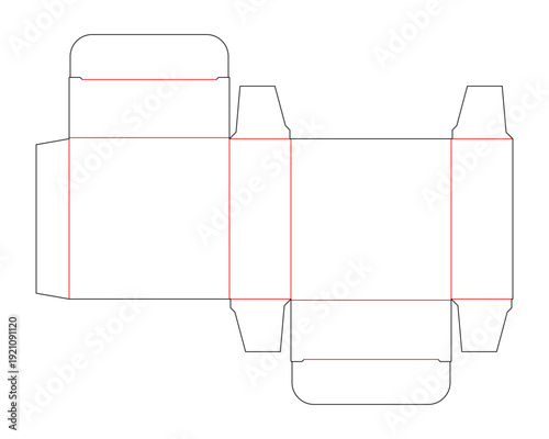 Dieline Box 7,2 x 7,2 x 2,8